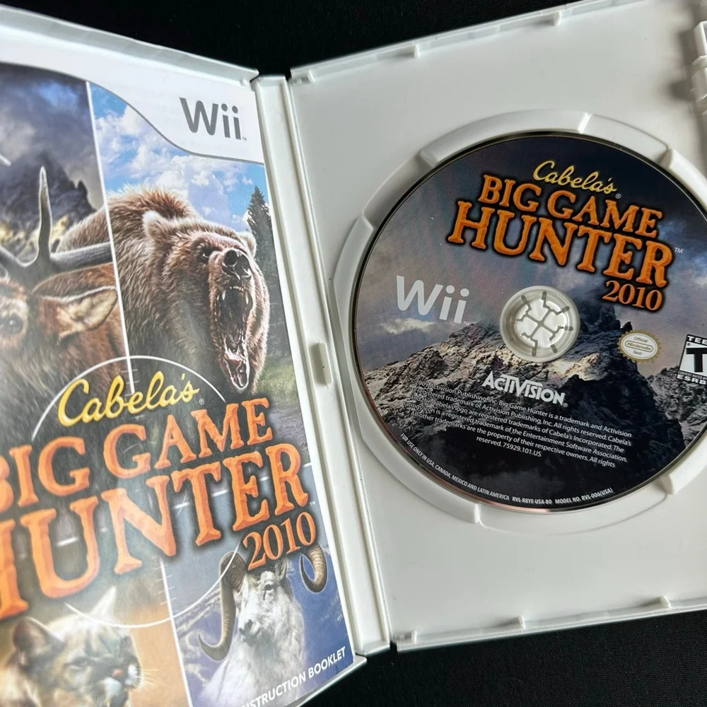 Wii Rock Band, Cabela's Big Game Hunter 2010, Truth or Lies Video Games set 3